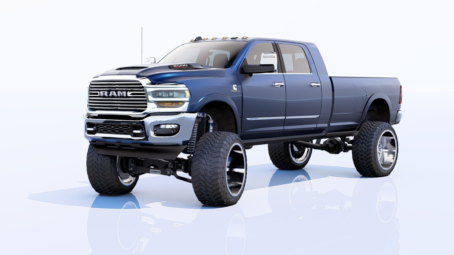 RAM 2500 Limited Mega Cab Lifted 2024 Refresh 3D model_12
