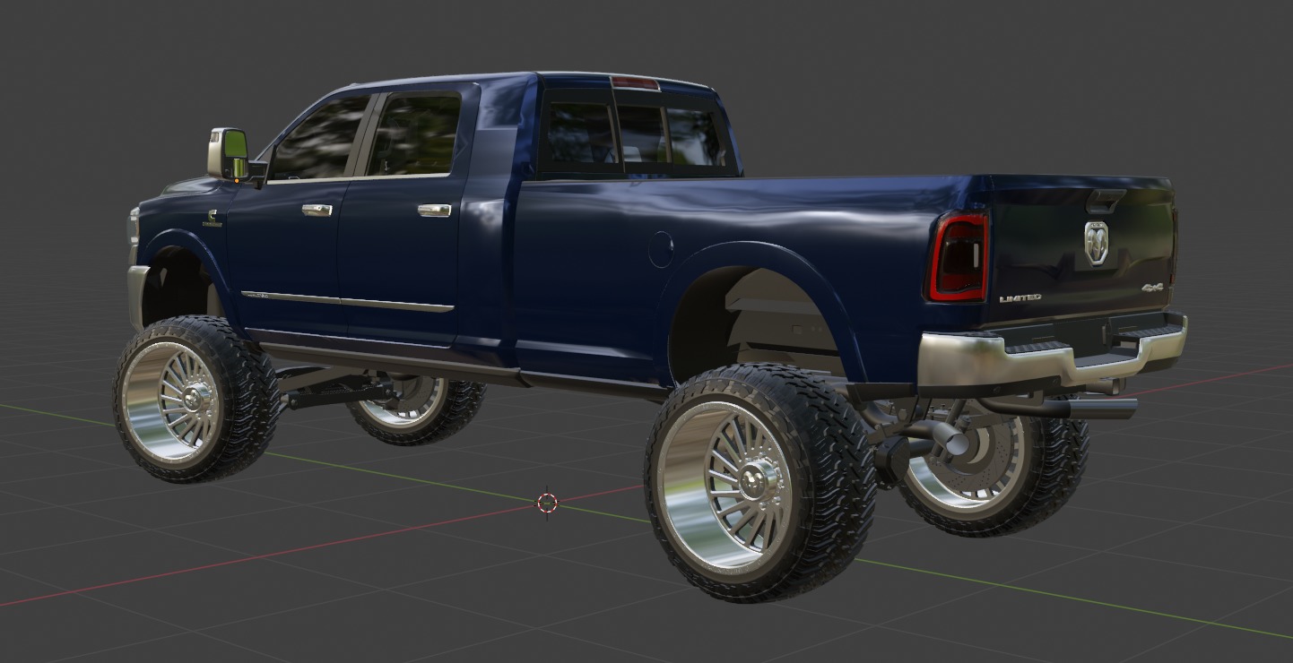 RAM 2500 Limited Mega Cab Lifted 2024 Refresh 3D model_33