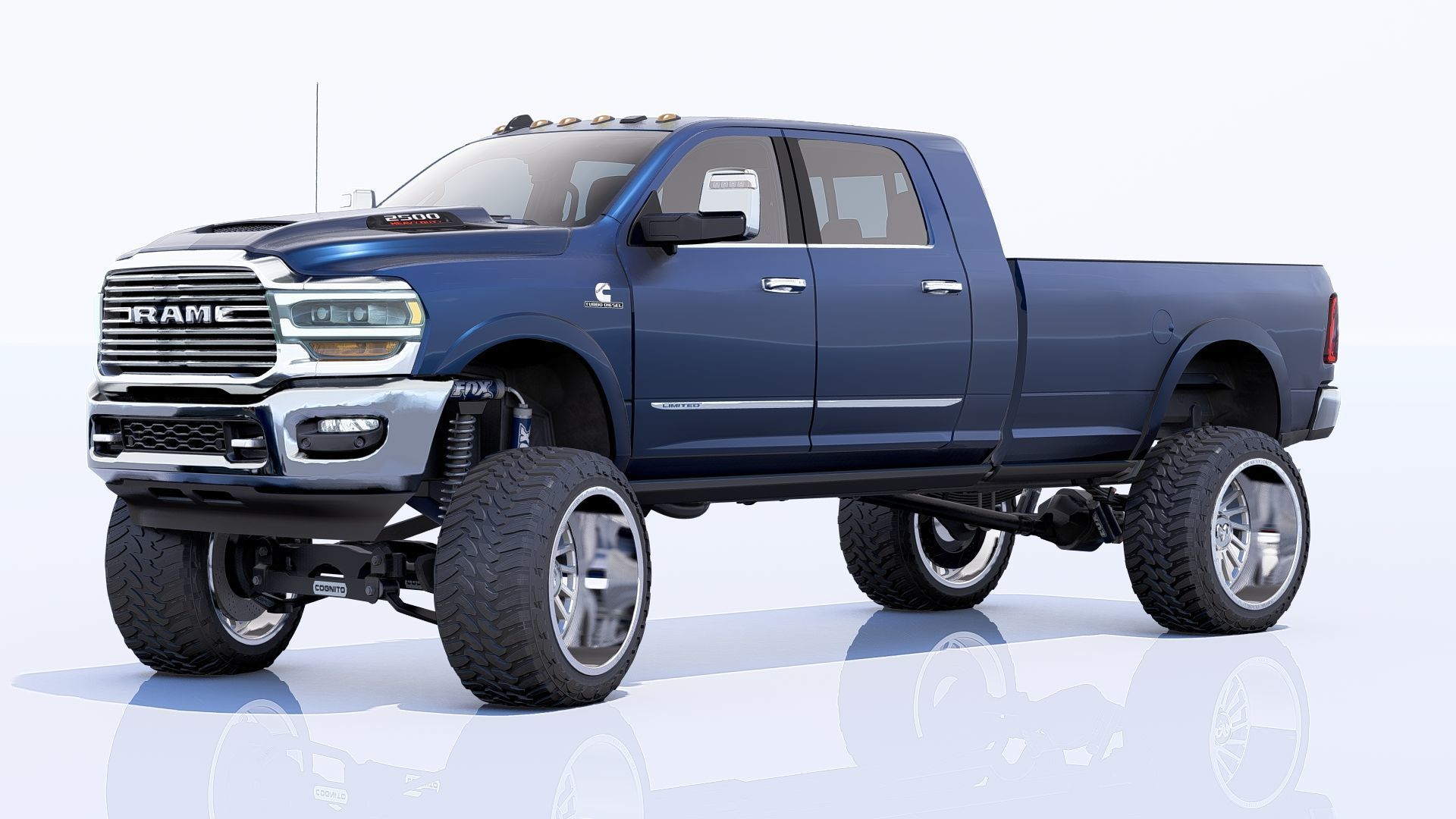RAM 2500 Limited Mega Cab Lifted 2024 Refresh 3D model_16