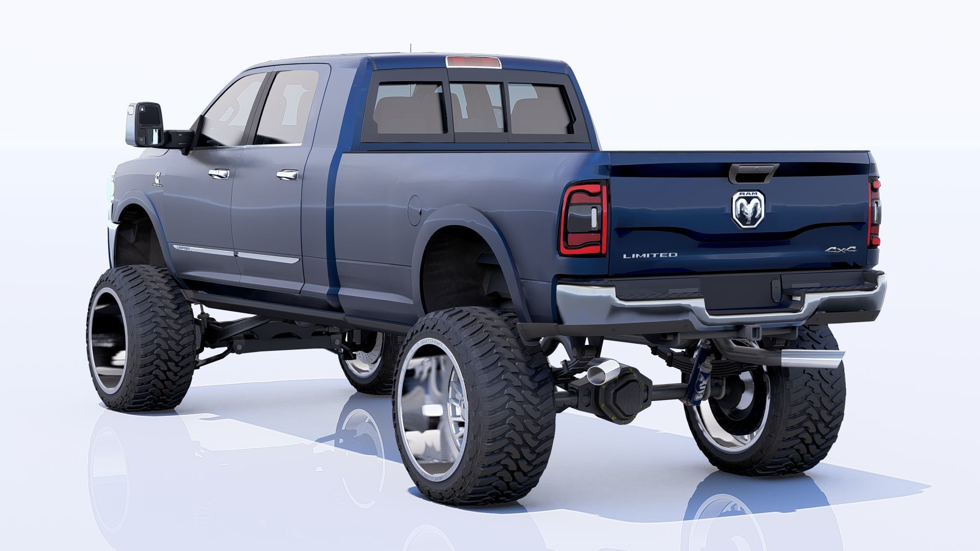 RAM 2500 Limited Mega Cab Lifted 2024 Refresh 3D model_5