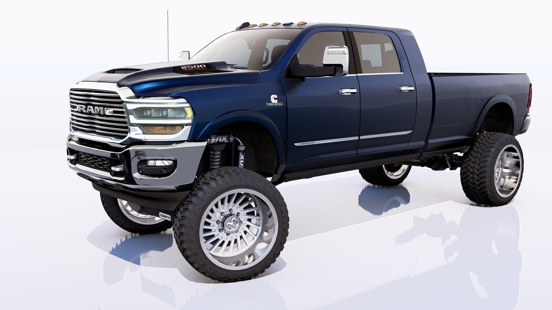 RAM 2500 Limited Mega Cab Lifted 2024 Refresh 3D model_13
