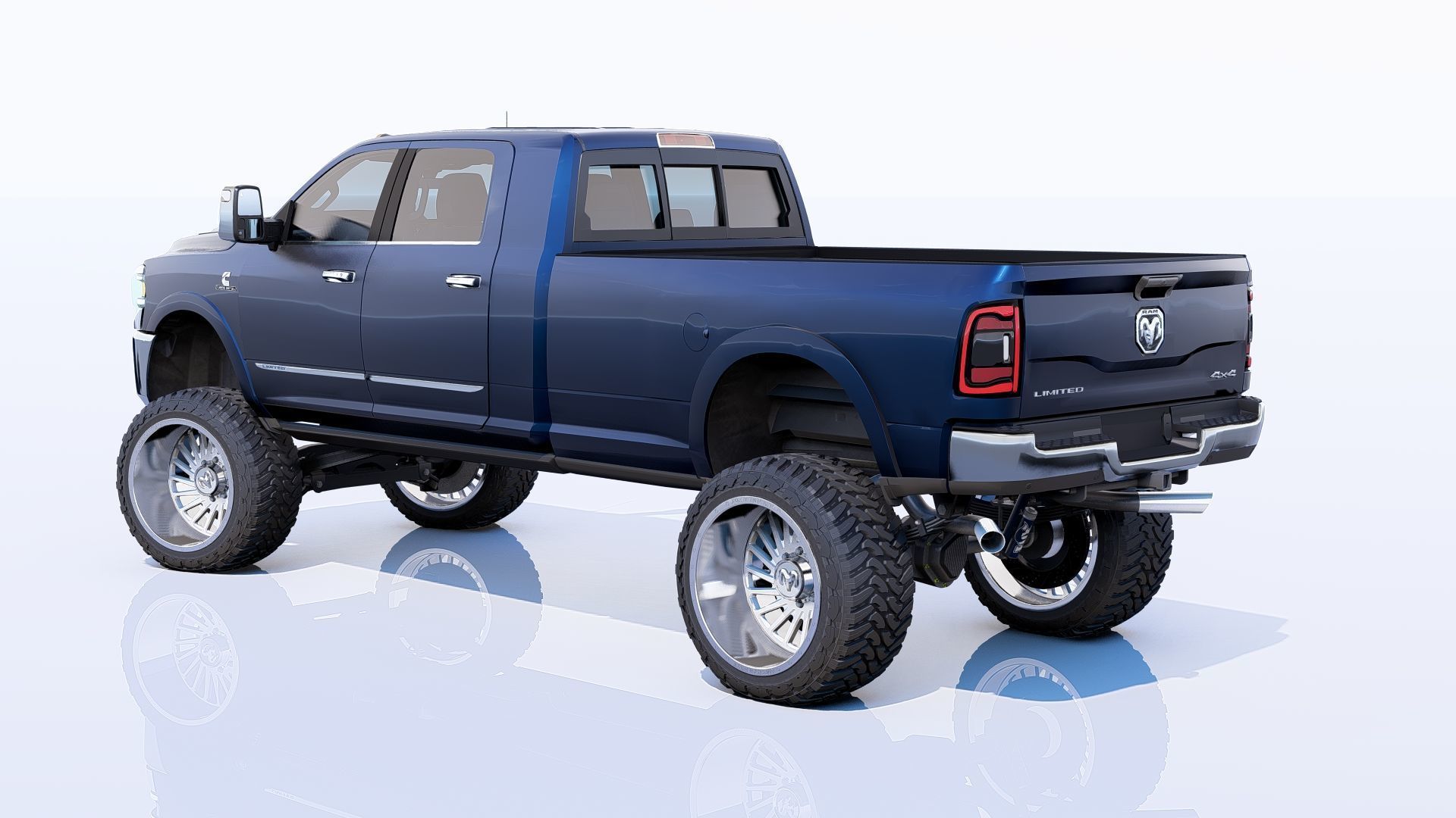 RAM 2500 Limited Mega Cab Lifted 2024 Refresh 3D model_6