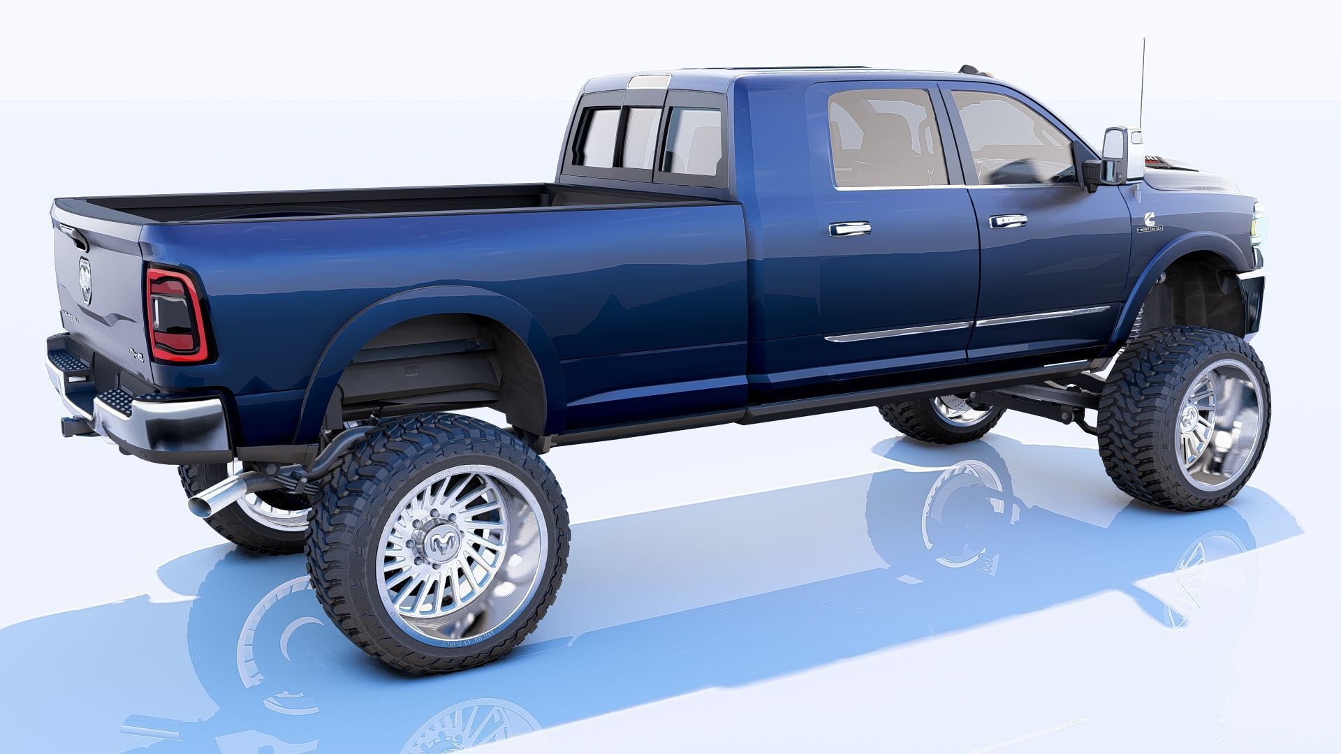RAM 2500 Limited Mega Cab Lifted 2024 Refresh 3D model_11