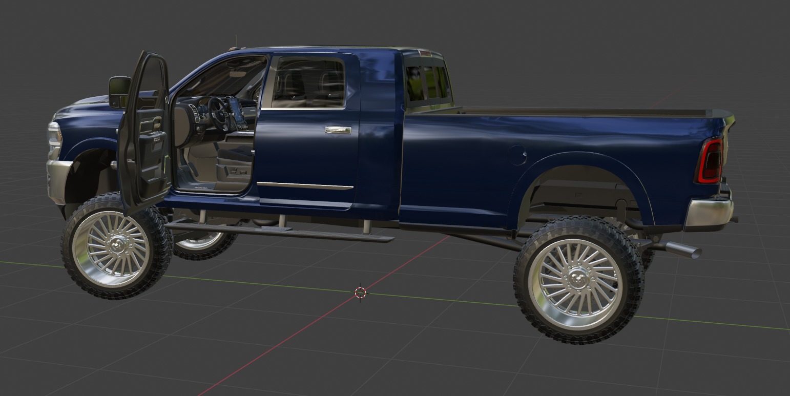 RAM 2500 Limited Mega Cab Lifted 2024 Refresh 3D model_34