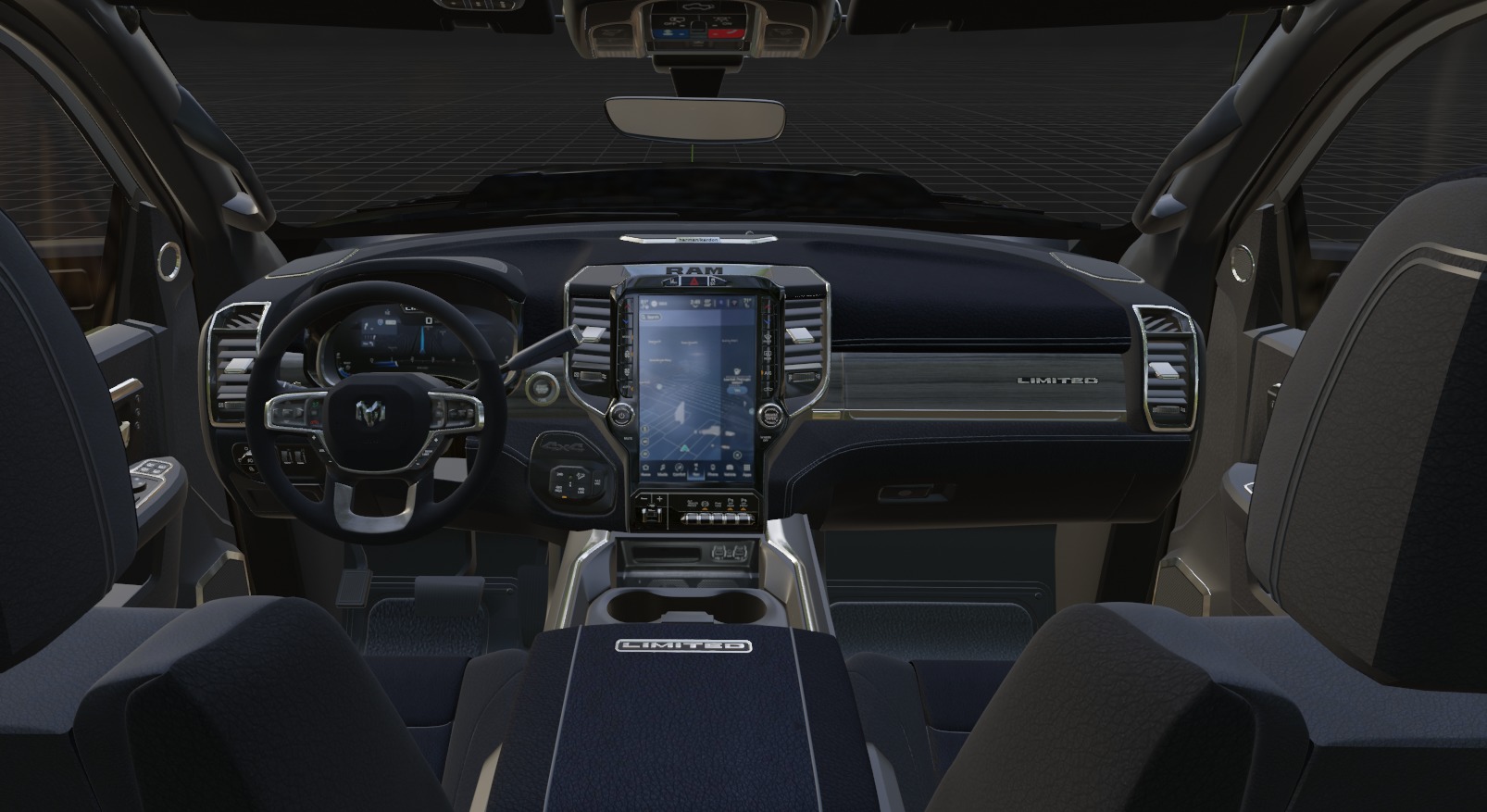 RAM 2500 Limited Mega Cab Lifted 2024 Refresh 3D model_35