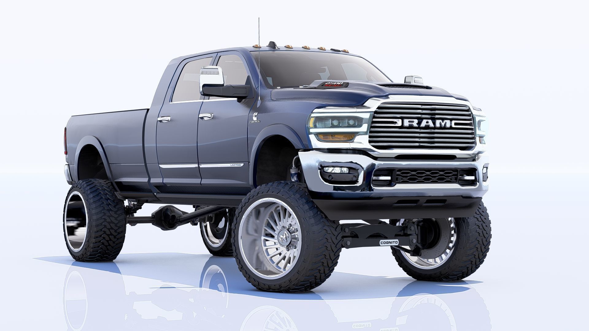 RAM 2500 Limited Mega Cab Lifted 2024 Refresh 3D model_14