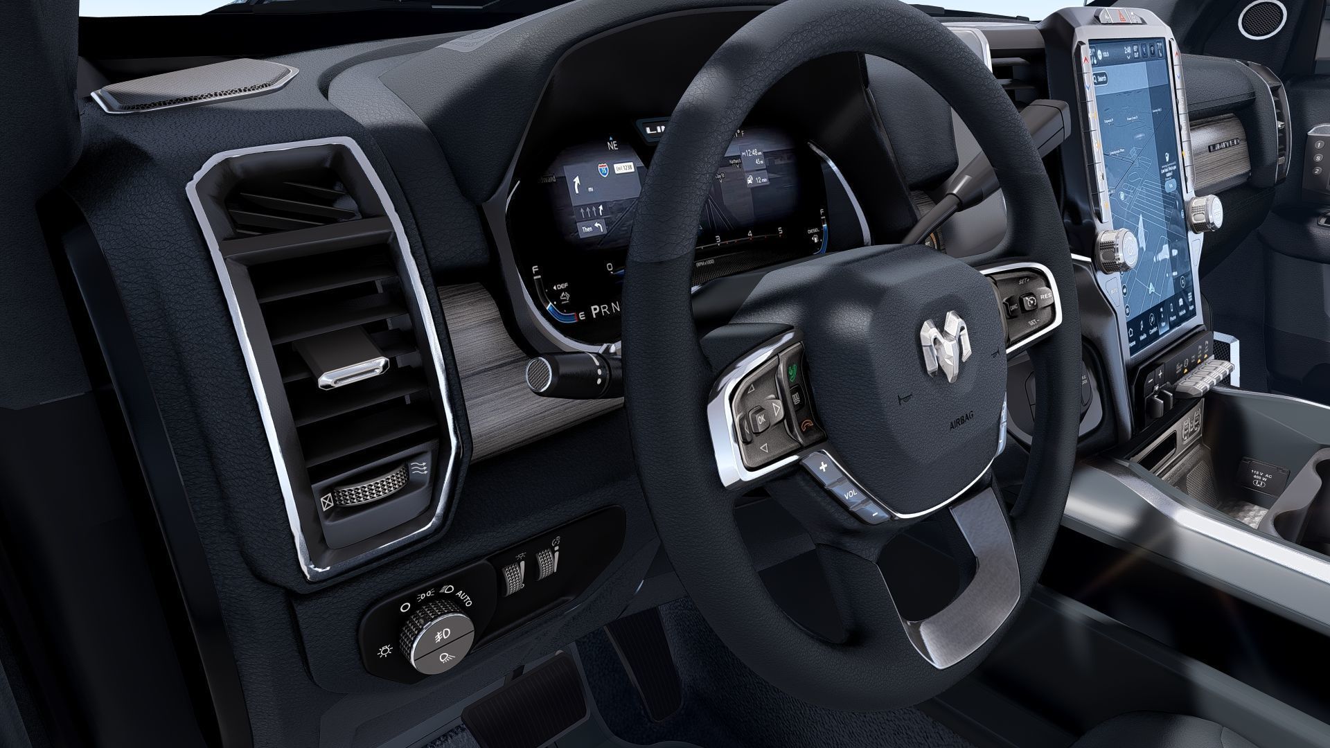 RAM 2500 Limited Mega Cab Lifted 2024 Refresh 3D model_25