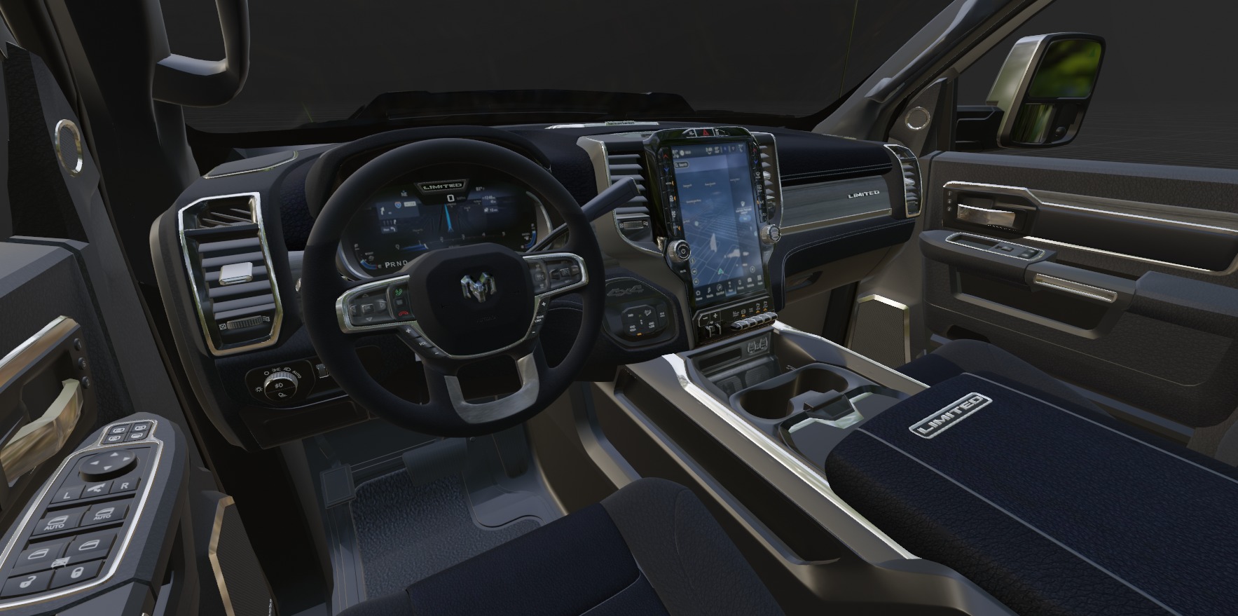 RAM 2500 Limited Mega Cab Lifted 2024 Refresh 3D model_36