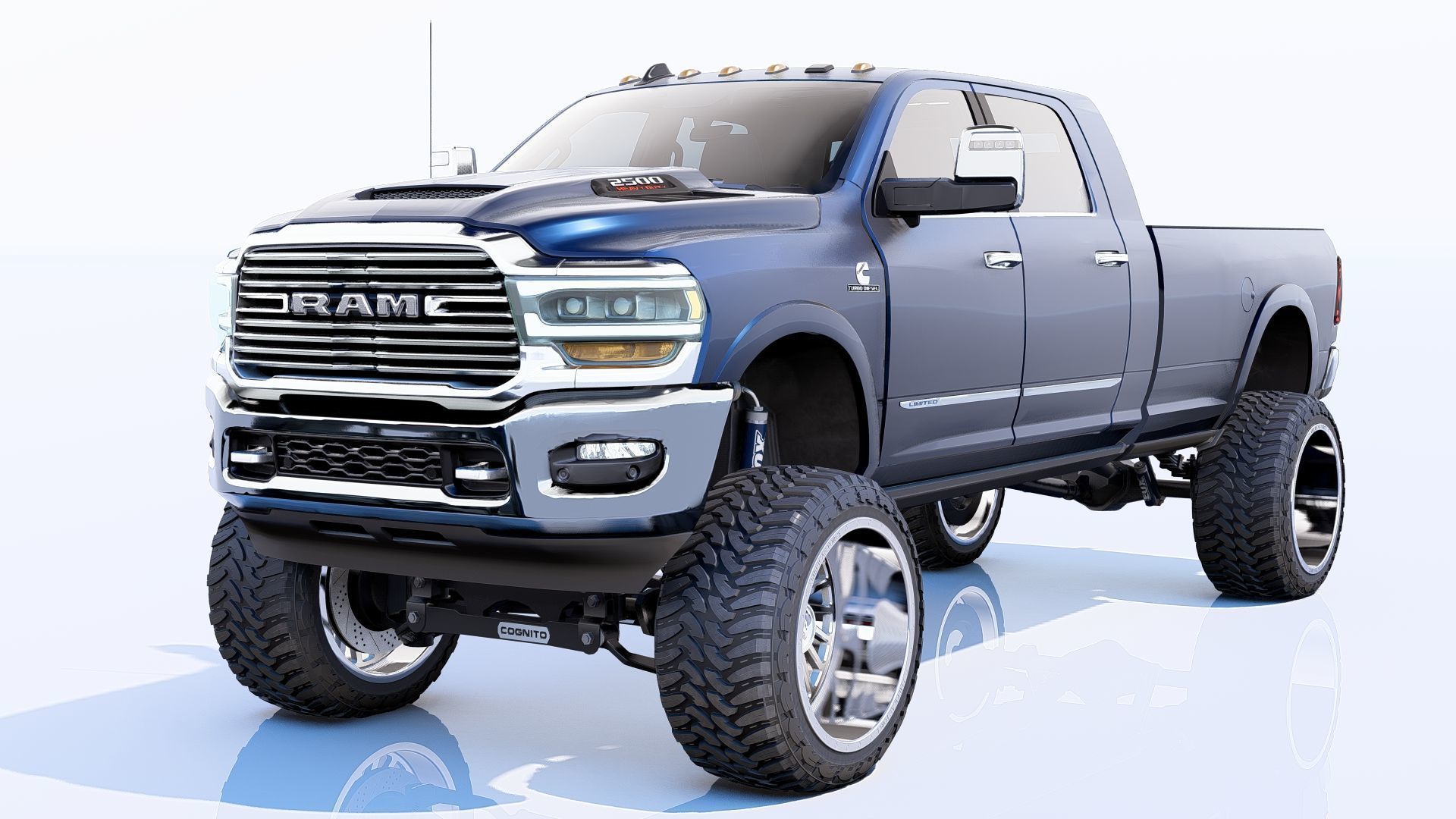 RAM 2500 Limited Mega Cab Lifted 2024 Refresh 3D model_18