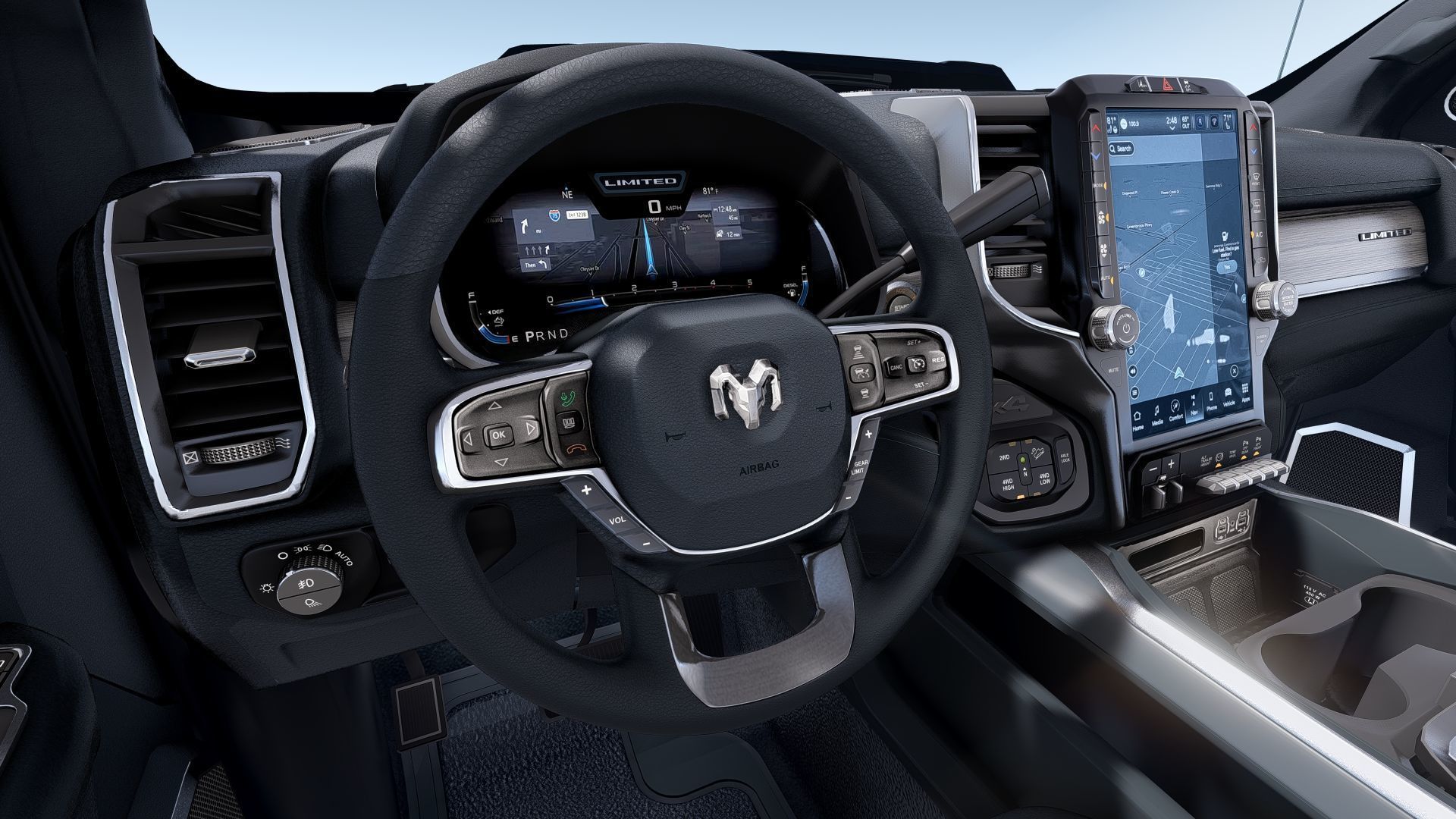 RAM 2500 Limited Mega Cab Lifted 2024 Refresh 3D model_23