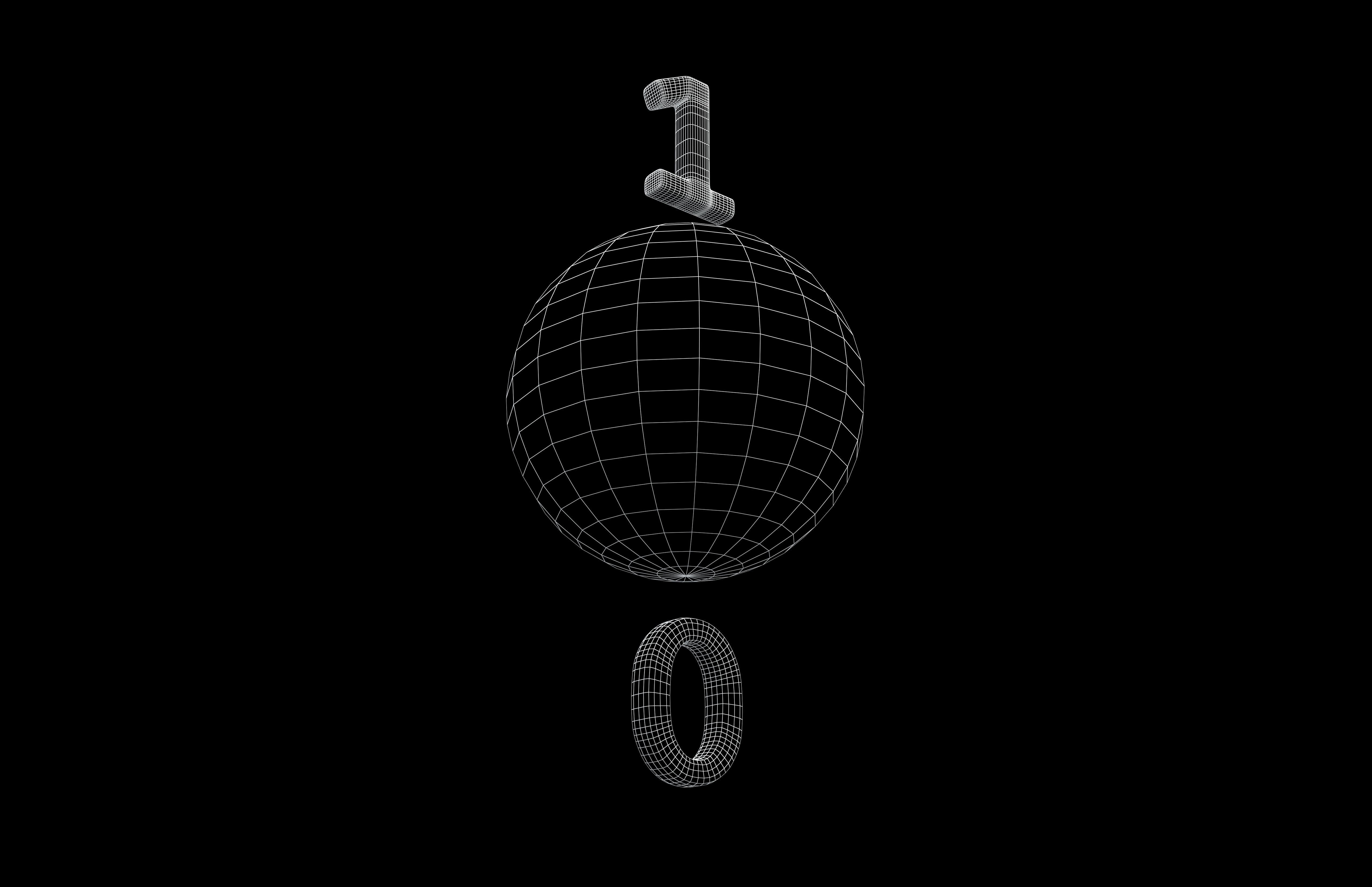 Qubits v1 001 Low-poly 3D model_6