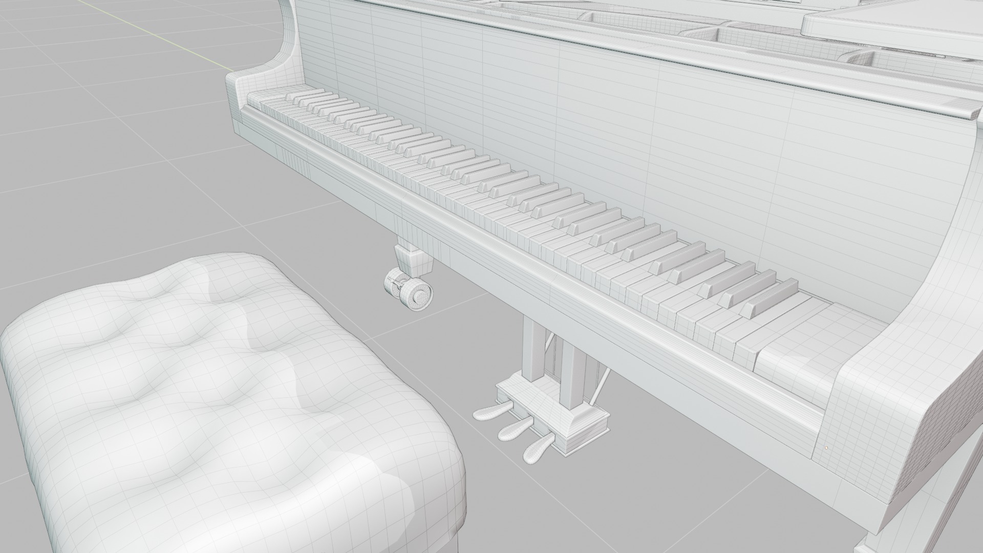 Steinway and Sons D 274 3D model_11