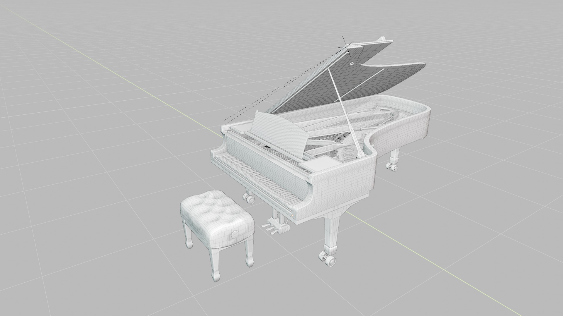 Steinway and Sons D 274 3D model_10