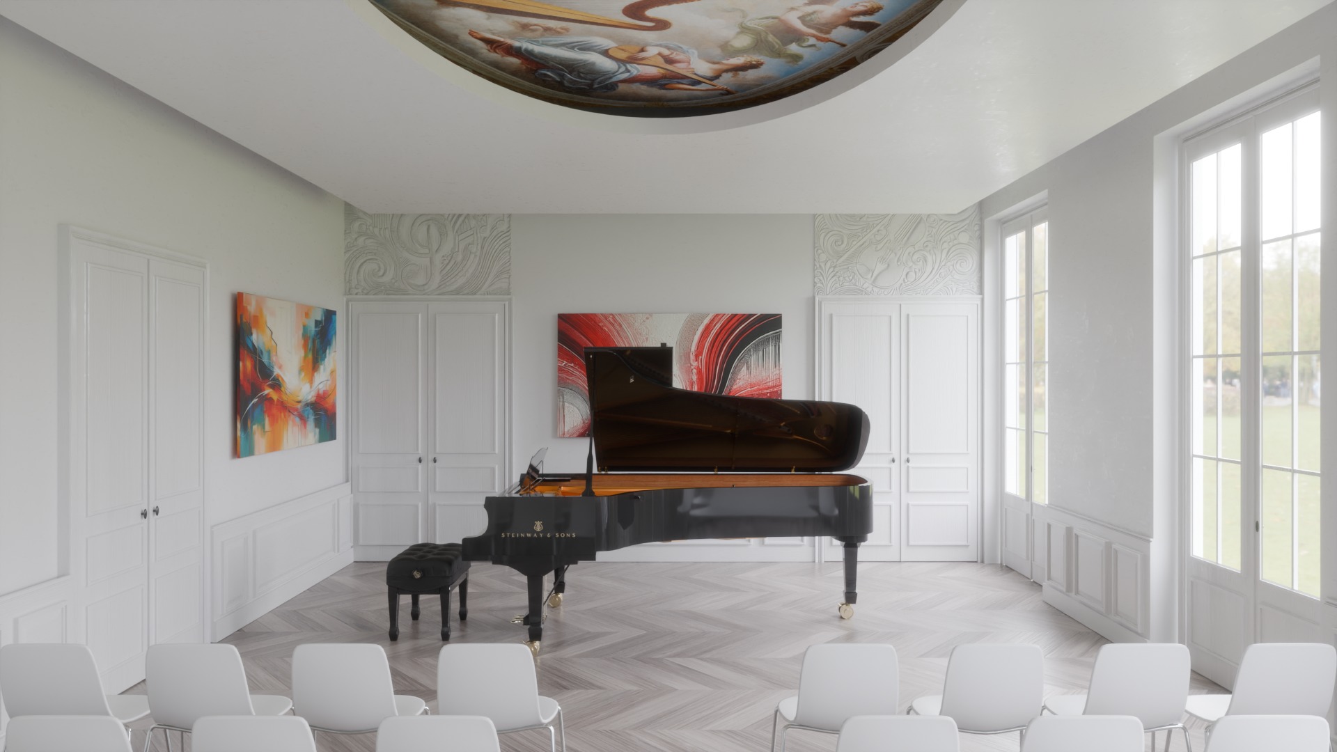 Steinway and Sons D 274 3D model_9