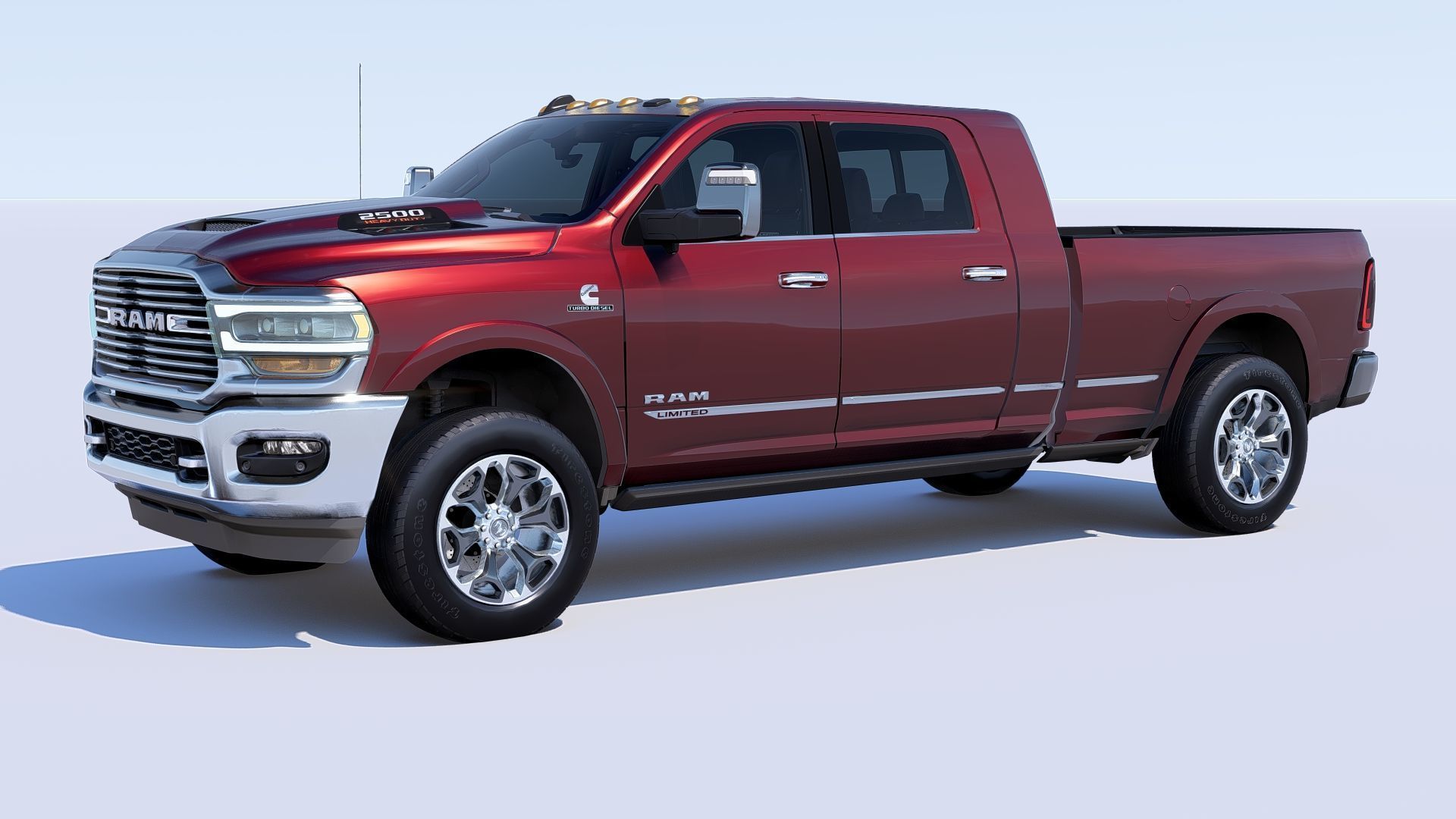 RAM 2500 Limited Mega Cab Stock 2024 Refresh 3D model_6