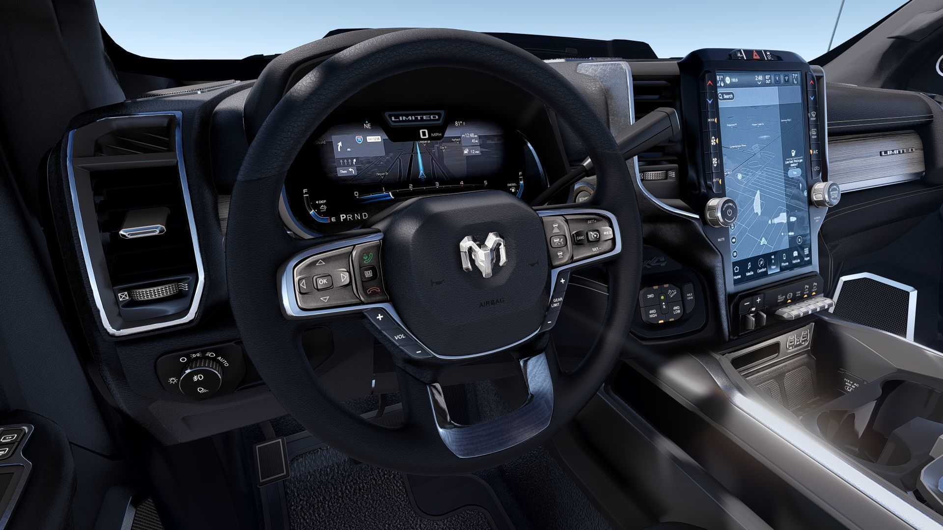 RAM 2500 Limited Mega Cab Stock 2024 Refresh 3D model_25