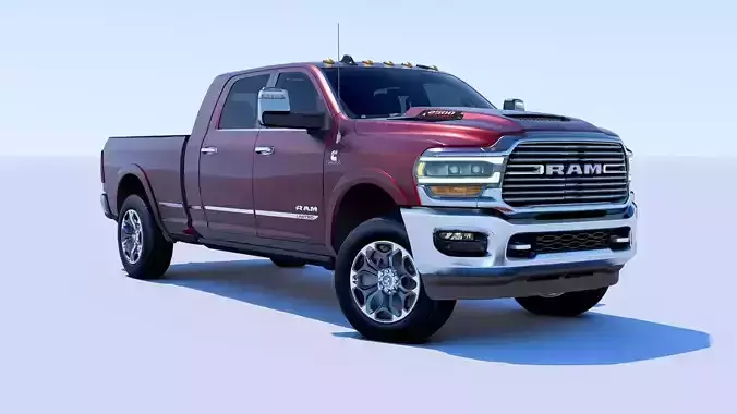RAM 2500 Limited Mega Cab Stock 2024 Refresh 3D model