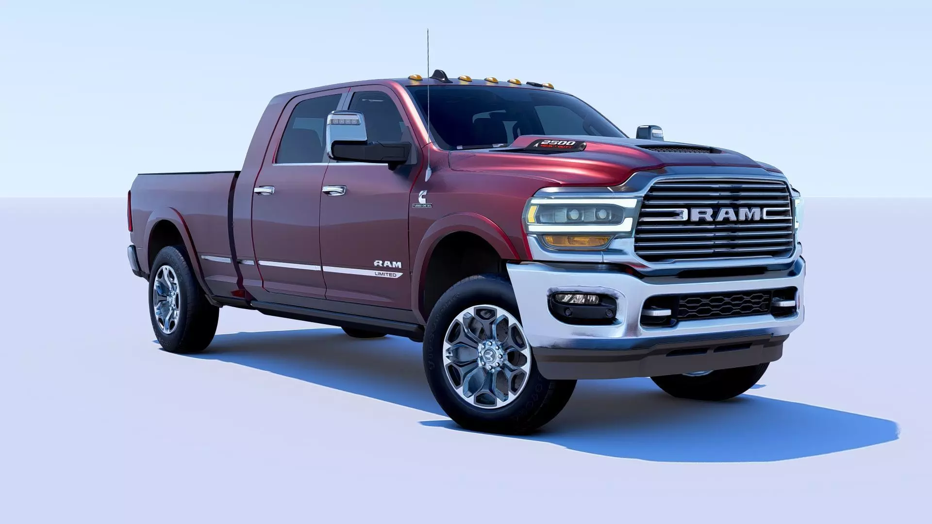 RAM 2500 Limited Mega Cab Stock 2024 Refresh 3D model_0