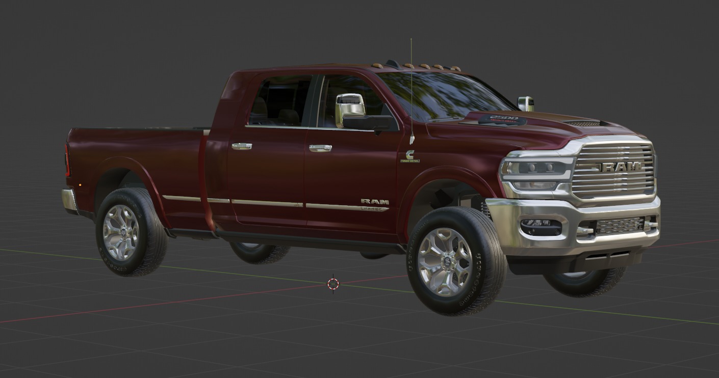RAM 2500 Limited Mega Cab Stock 2024 Refresh 3D model_18