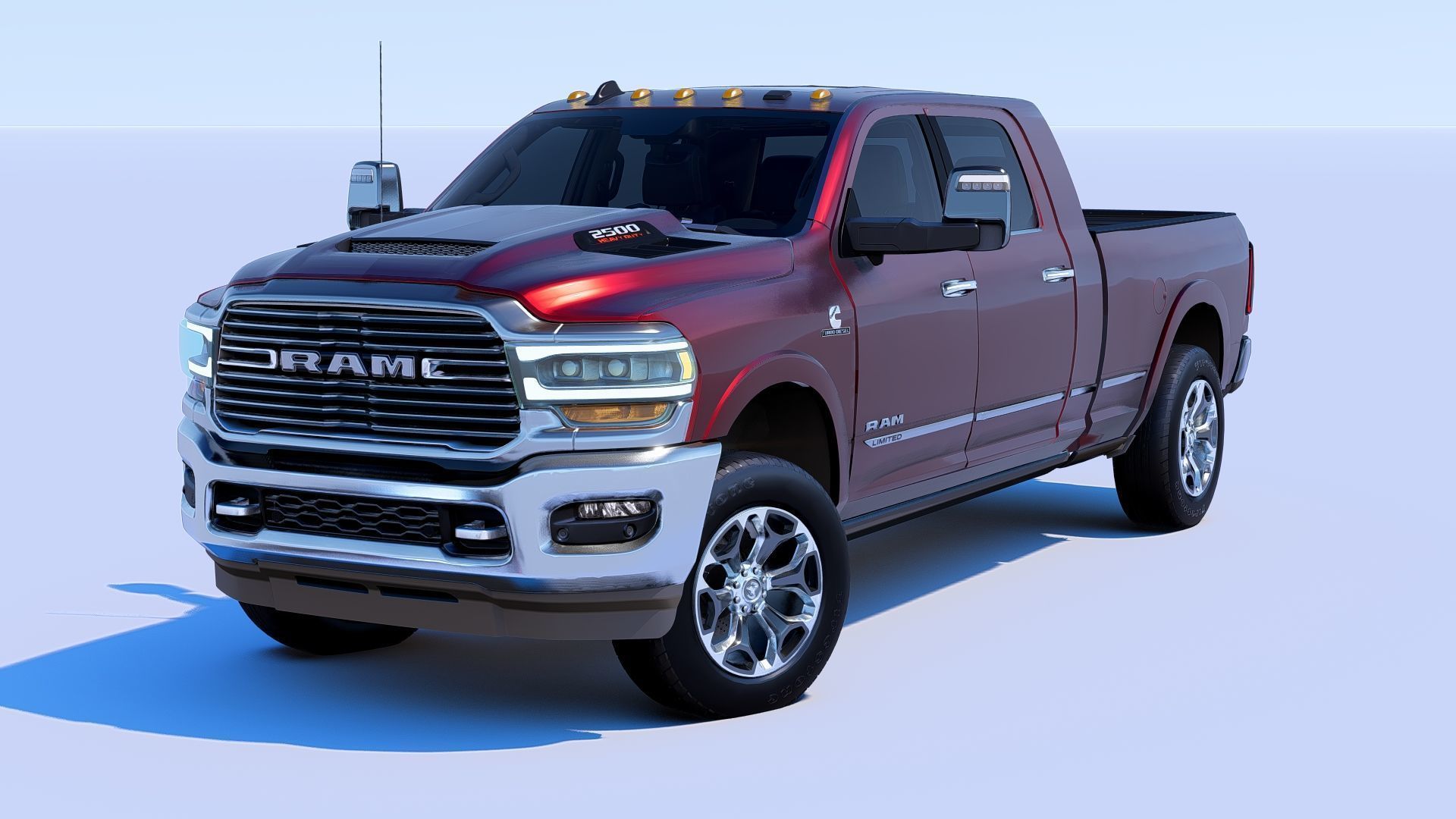 RAM 2500 Limited Mega Cab Stock 2024 Refresh 3D model_3