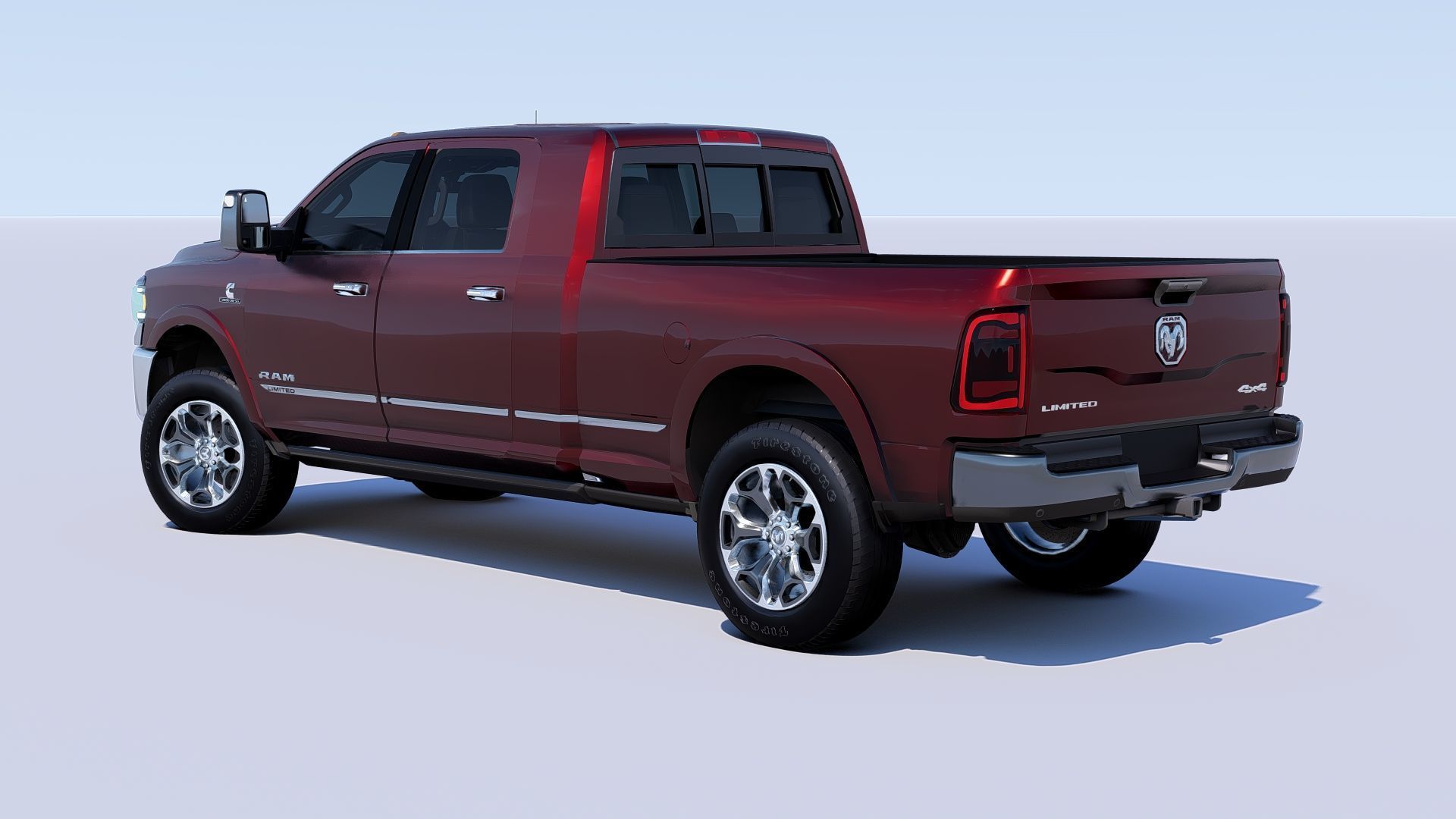 RAM 2500 Limited Mega Cab Stock 2024 Refresh 3D model_10