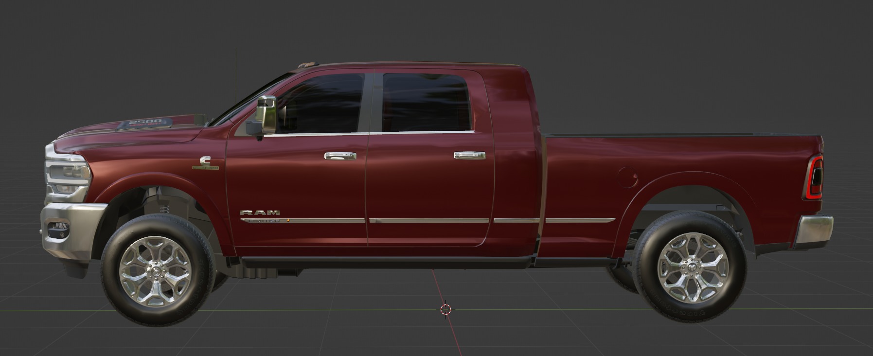 RAM 2500 Limited Mega Cab Stock 2024 Refresh 3D model_16