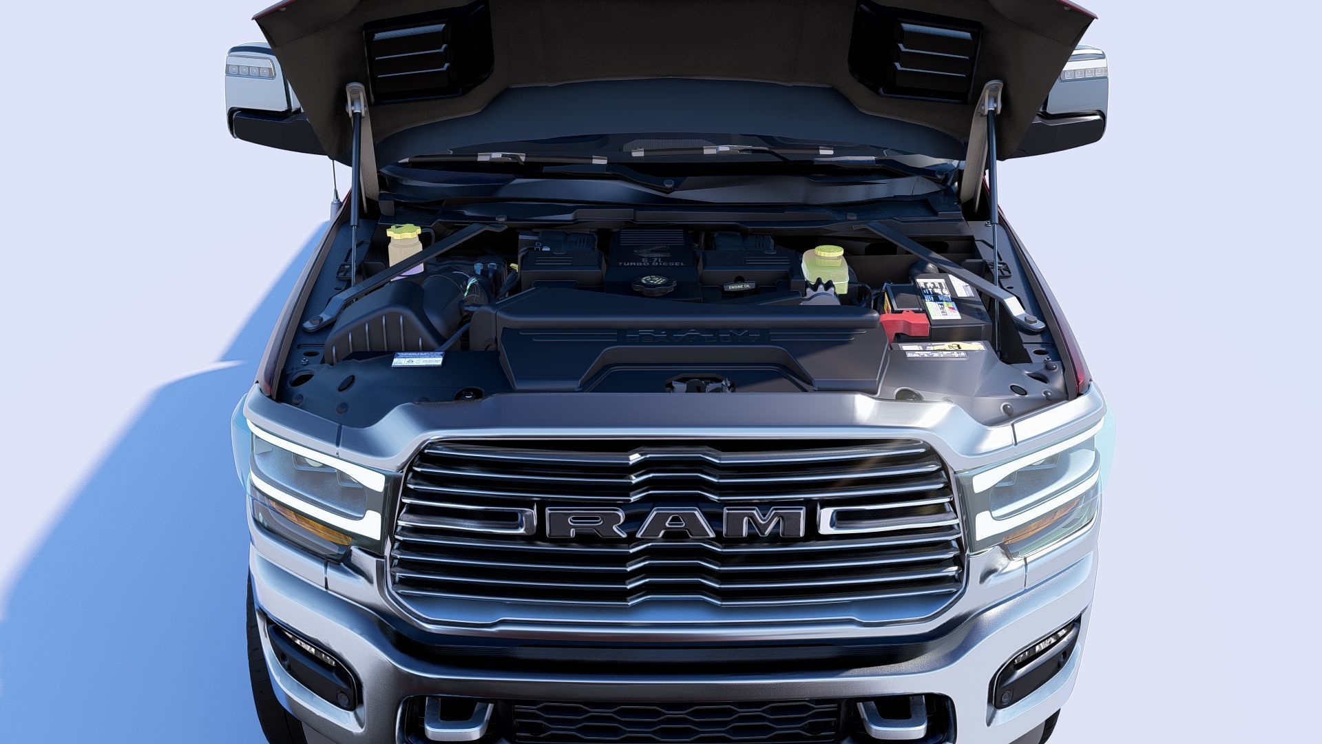 RAM 2500 Limited Mega Cab Stock 2024 Refresh 3D model_14