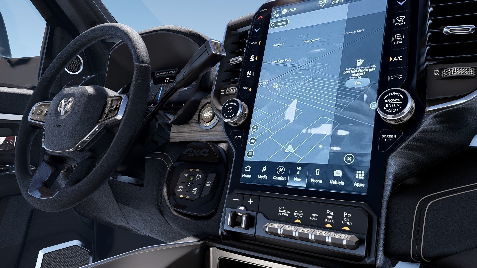 RAM 2500 Limited Mega Cab Stock 2024 Refresh 3D model_29