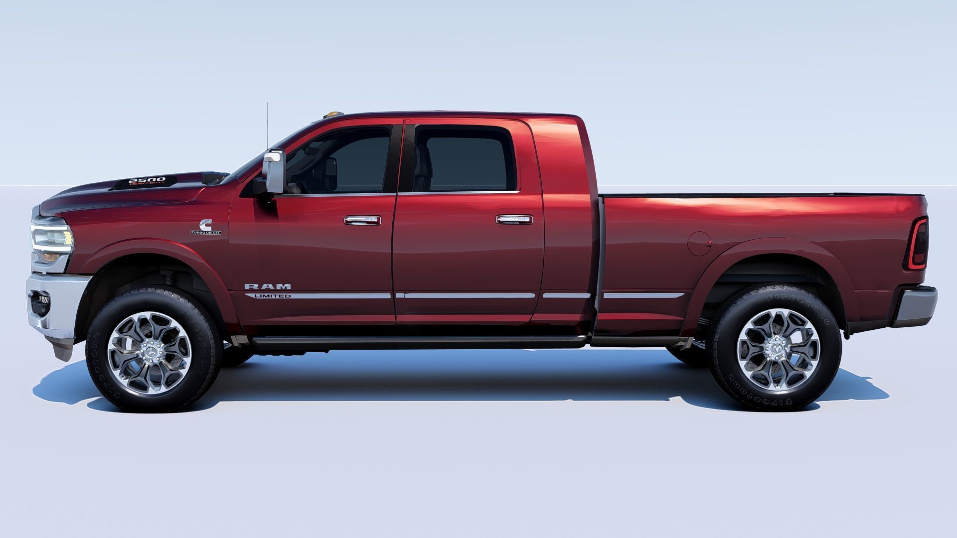 RAM 2500 Limited Mega Cab Stock 2024 Refresh 3D model_7