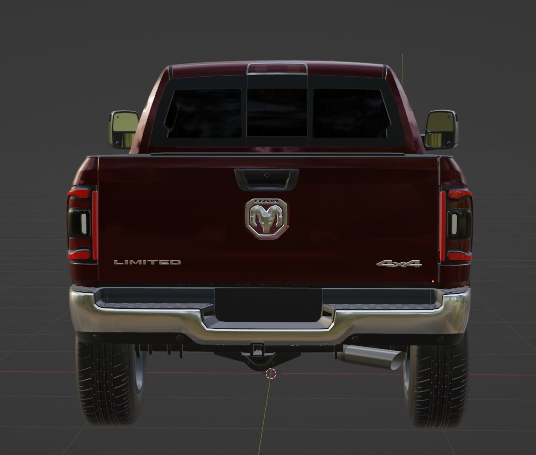 RAM 2500 Limited Mega Cab Stock 2024 Refresh 3D model_17