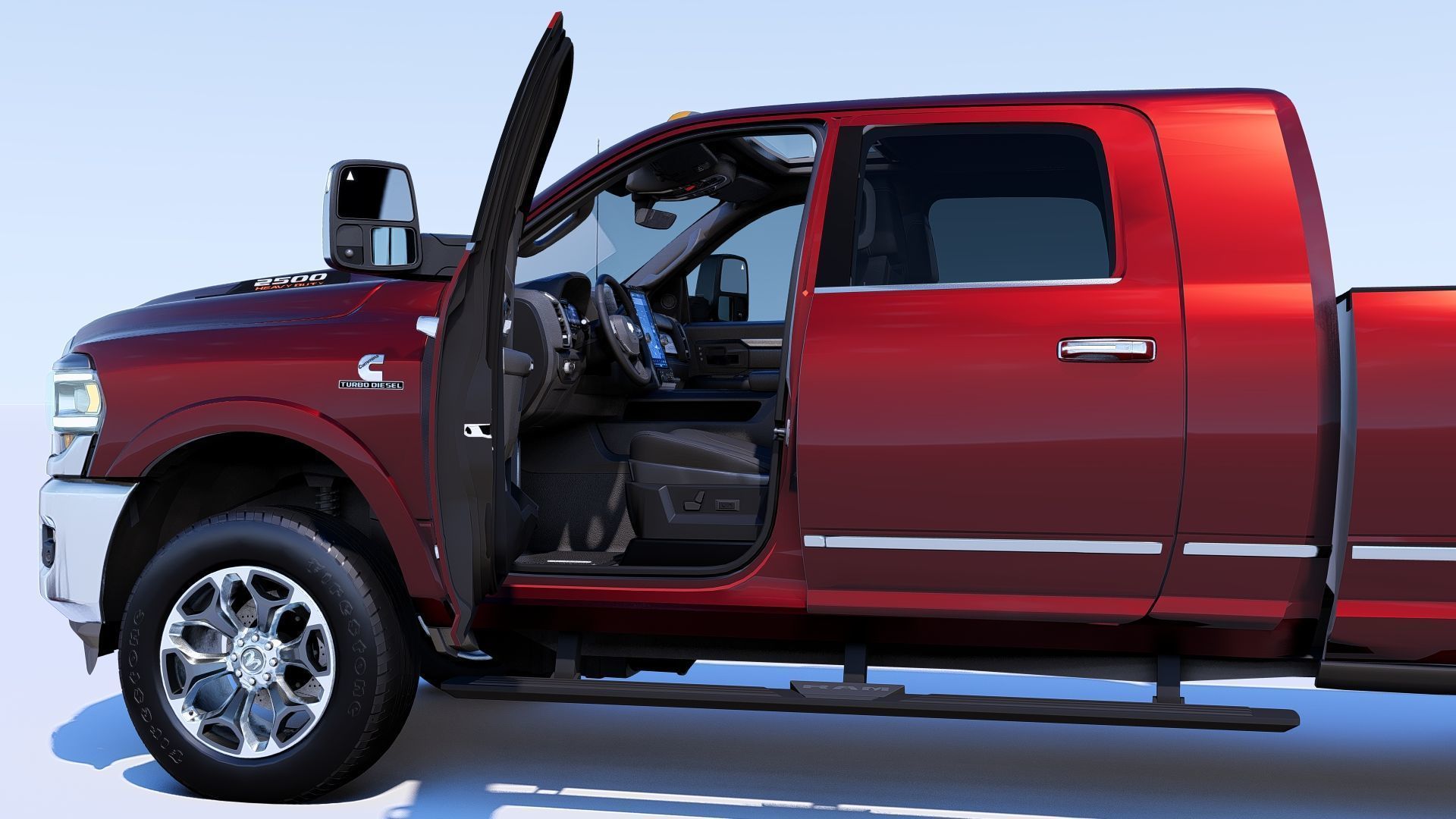 RAM 2500 Limited Mega Cab Stock 2024 Refresh 3D model_5
