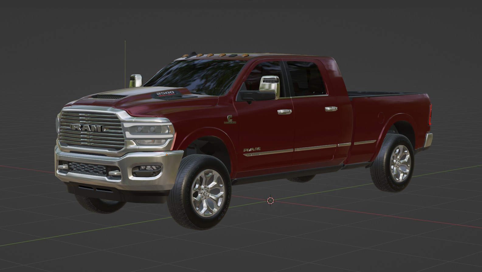 RAM 2500 Limited Mega Cab Stock 2024 Refresh 3D model_15