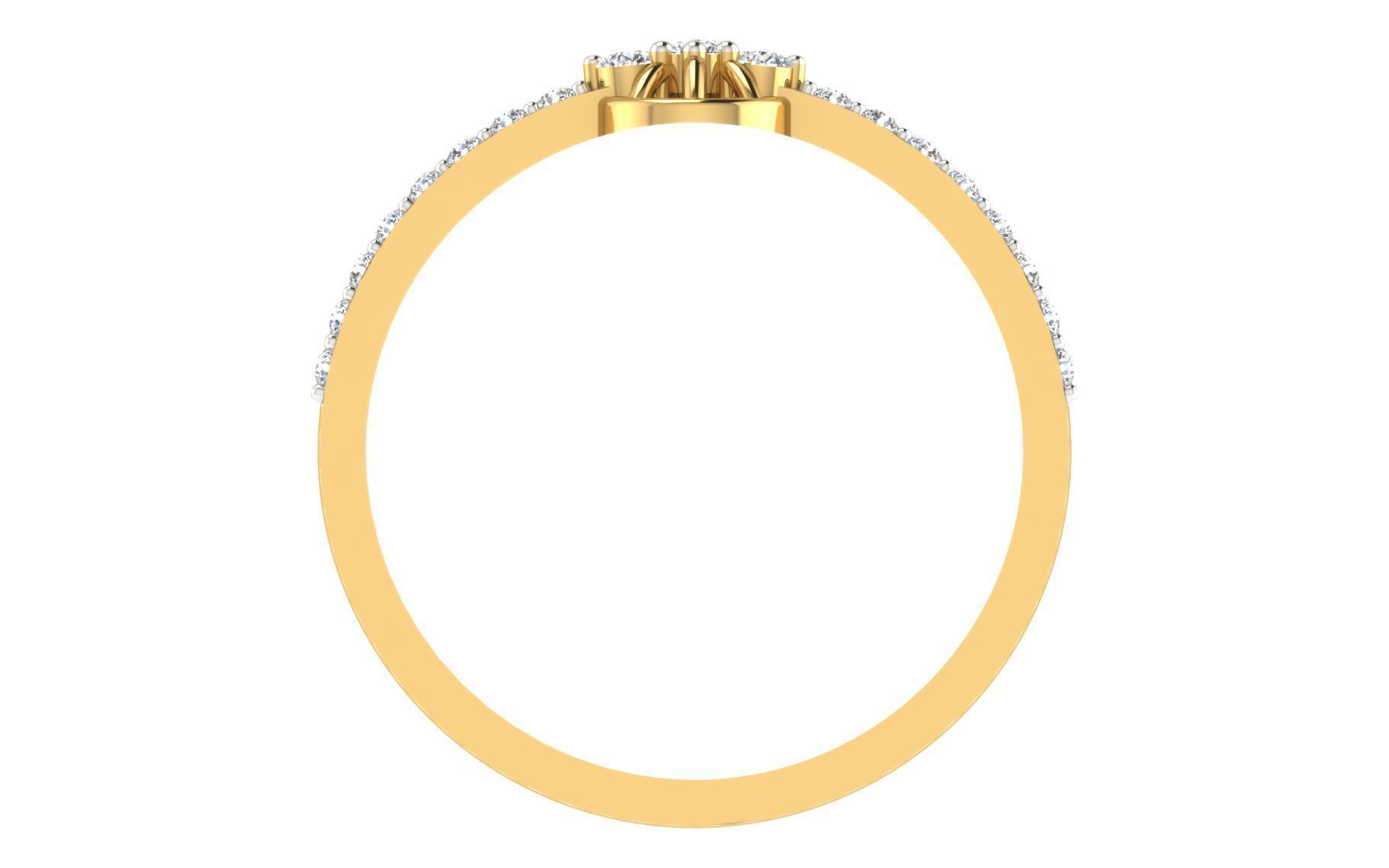 Women Ring Render 3dm STL OBJ FBX Details 3D print model_3