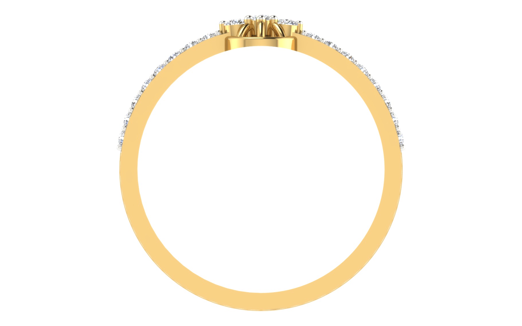 Women Ring Render 3dm STL OBJ FBX Details 3D print model_4