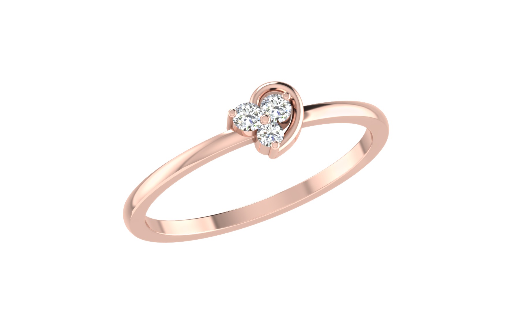 Women Ring Render 3dm STL OBJ FBX Details 3D print model_2