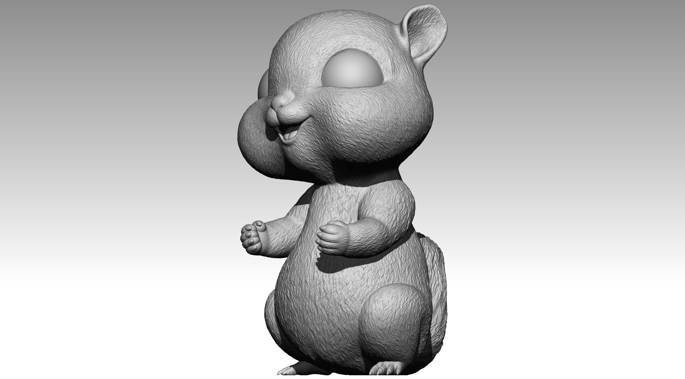 Cute squirrel 7 3D print model_5