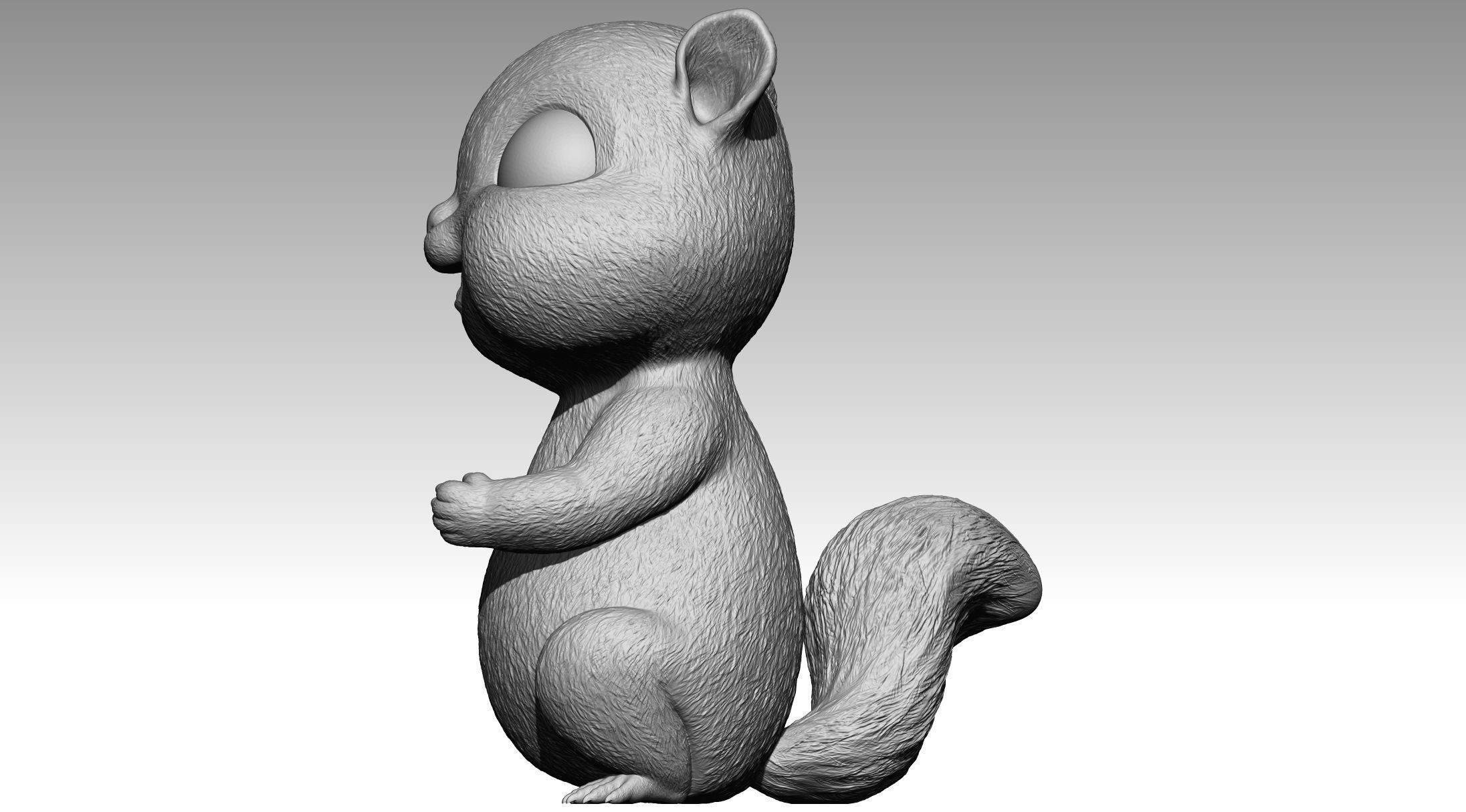 Cute squirrel 7 3D print model_1