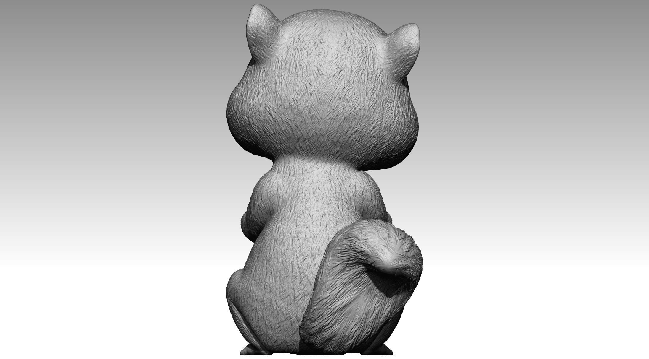 Cute squirrel 7 3D print model_2