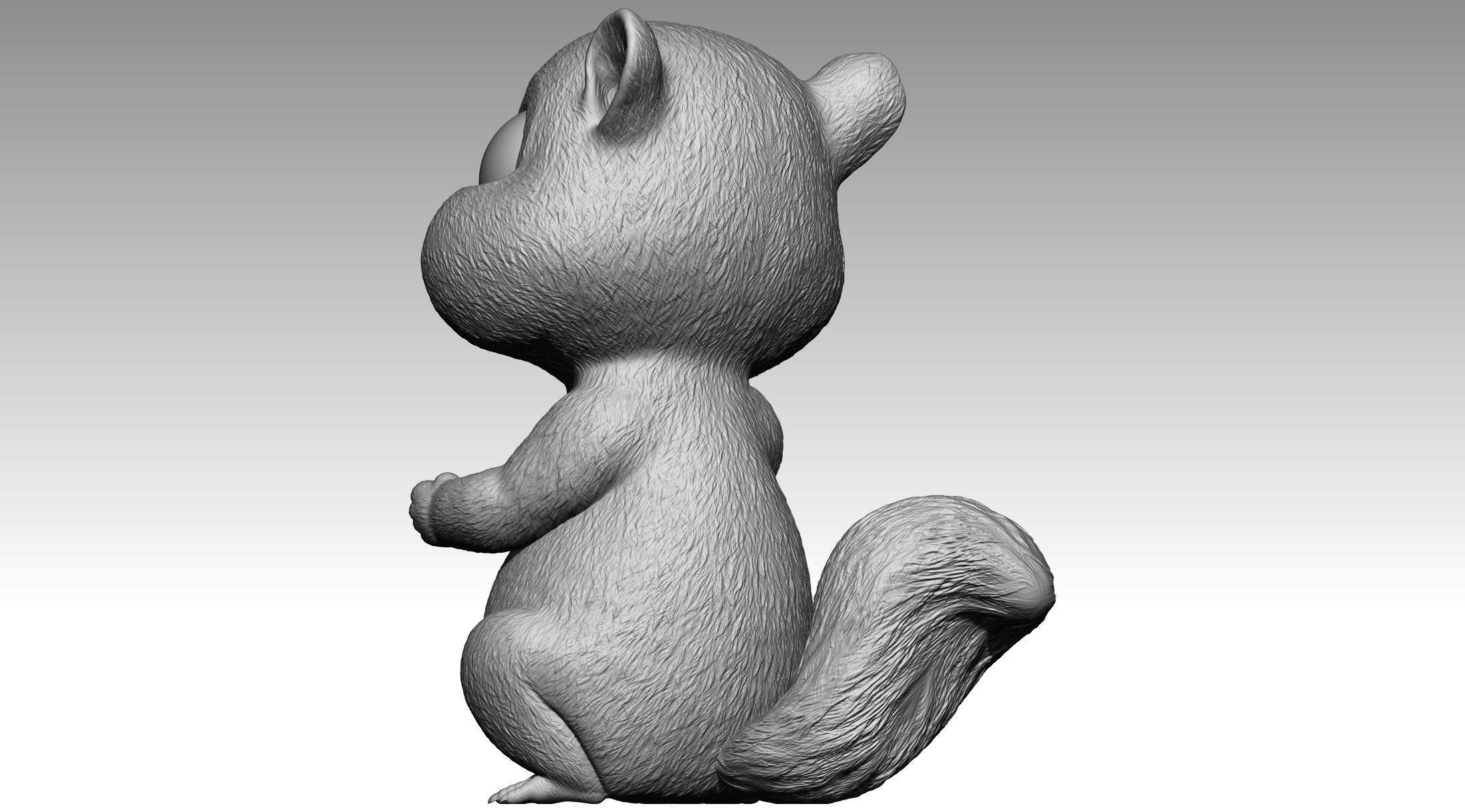 Cute squirrel 7 3D print model_6