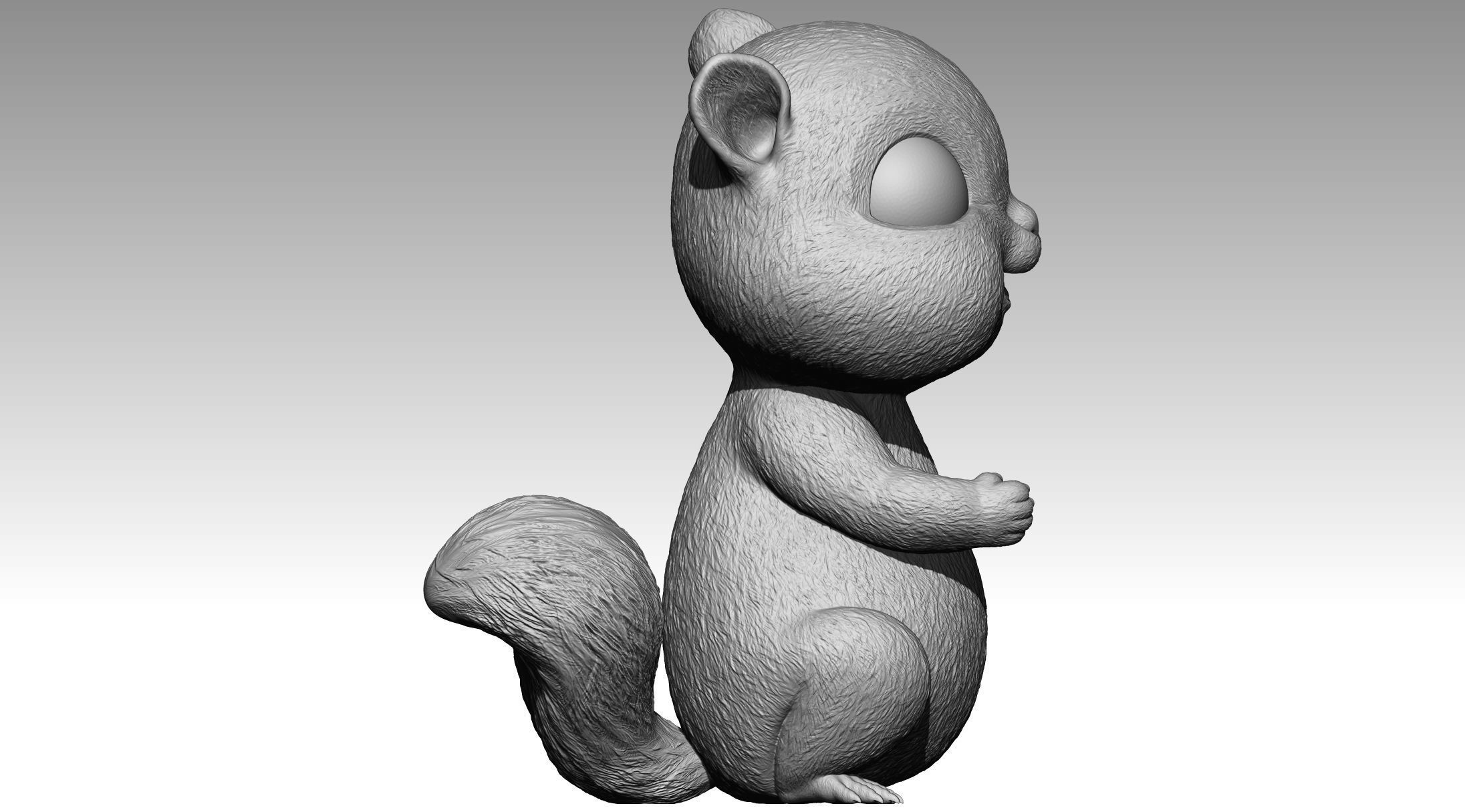 Cute squirrel 7 3D print model_3