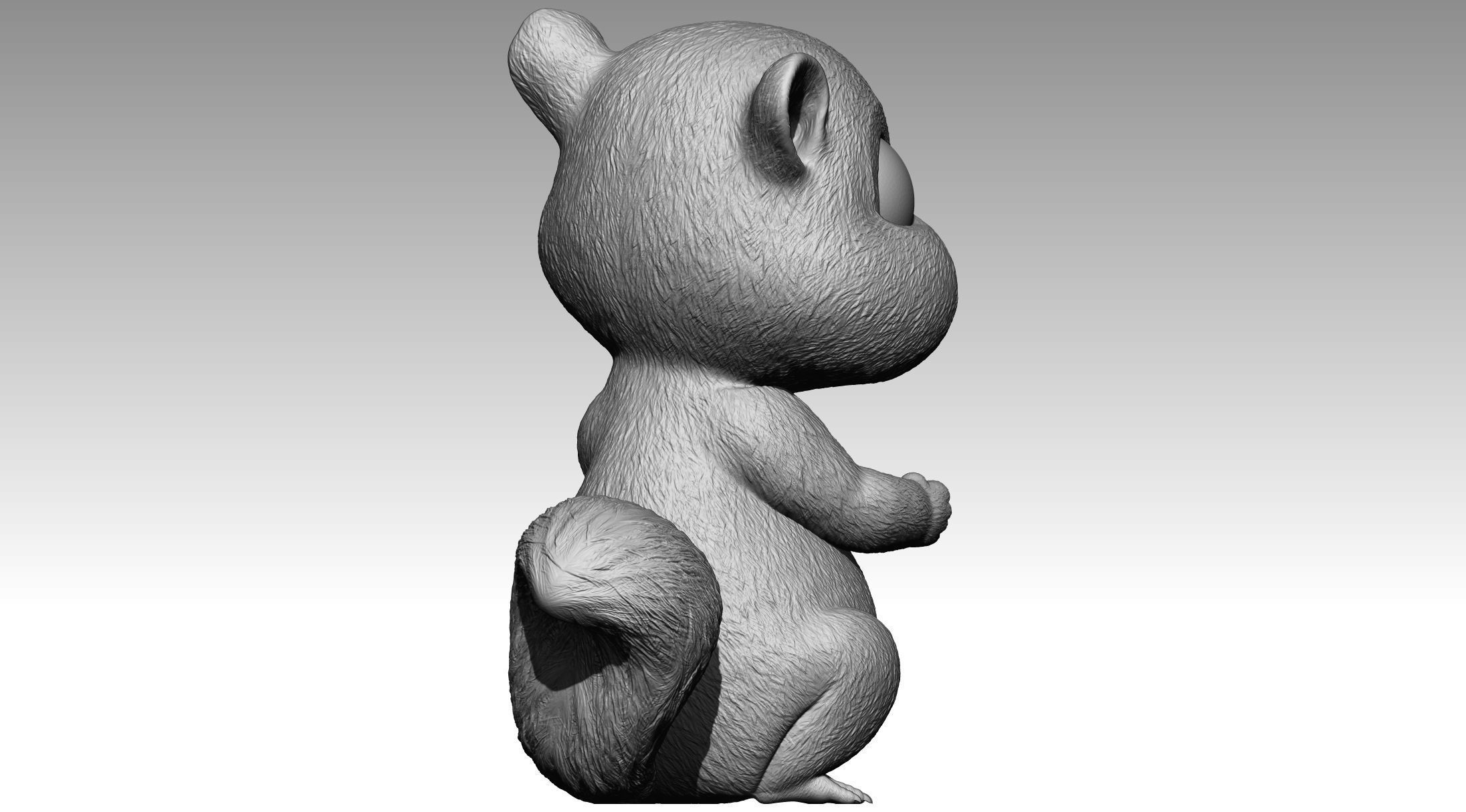 Cute squirrel 7 3D print model_7