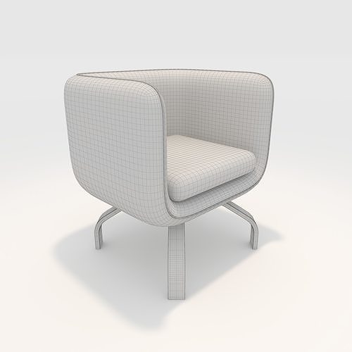 Armchair 25 3D model 2