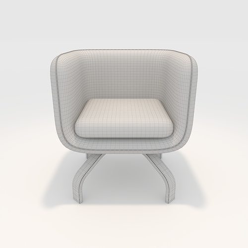 Armchair 25 3D model 4
