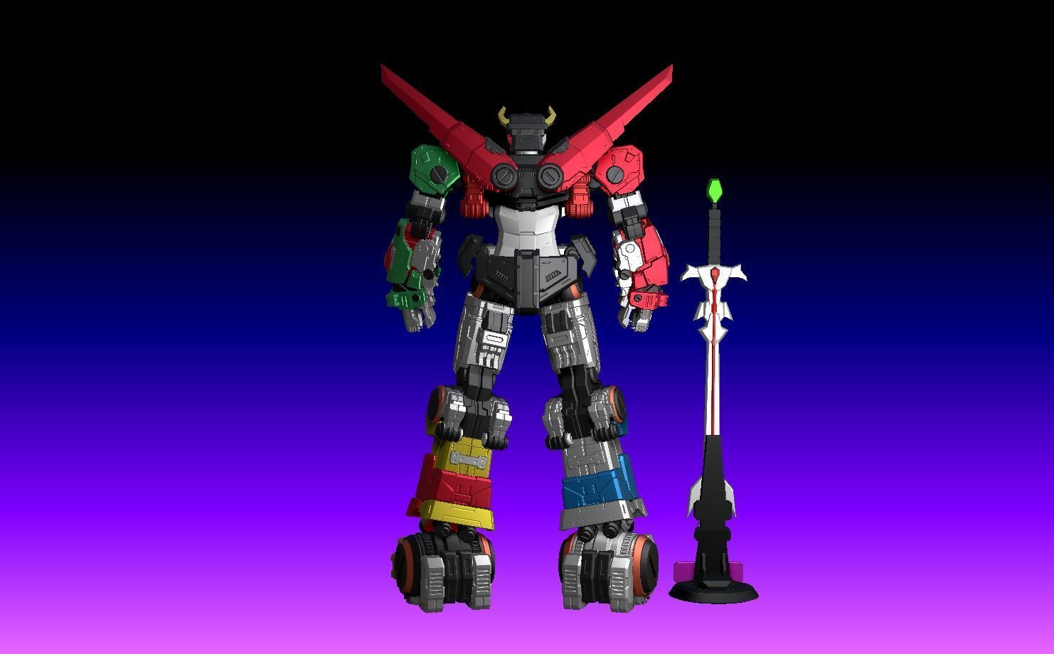 Voltron 3D print model_20