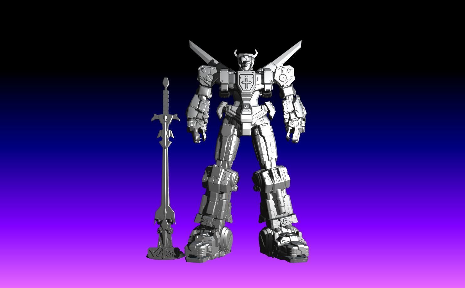 Voltron 3D print model_25