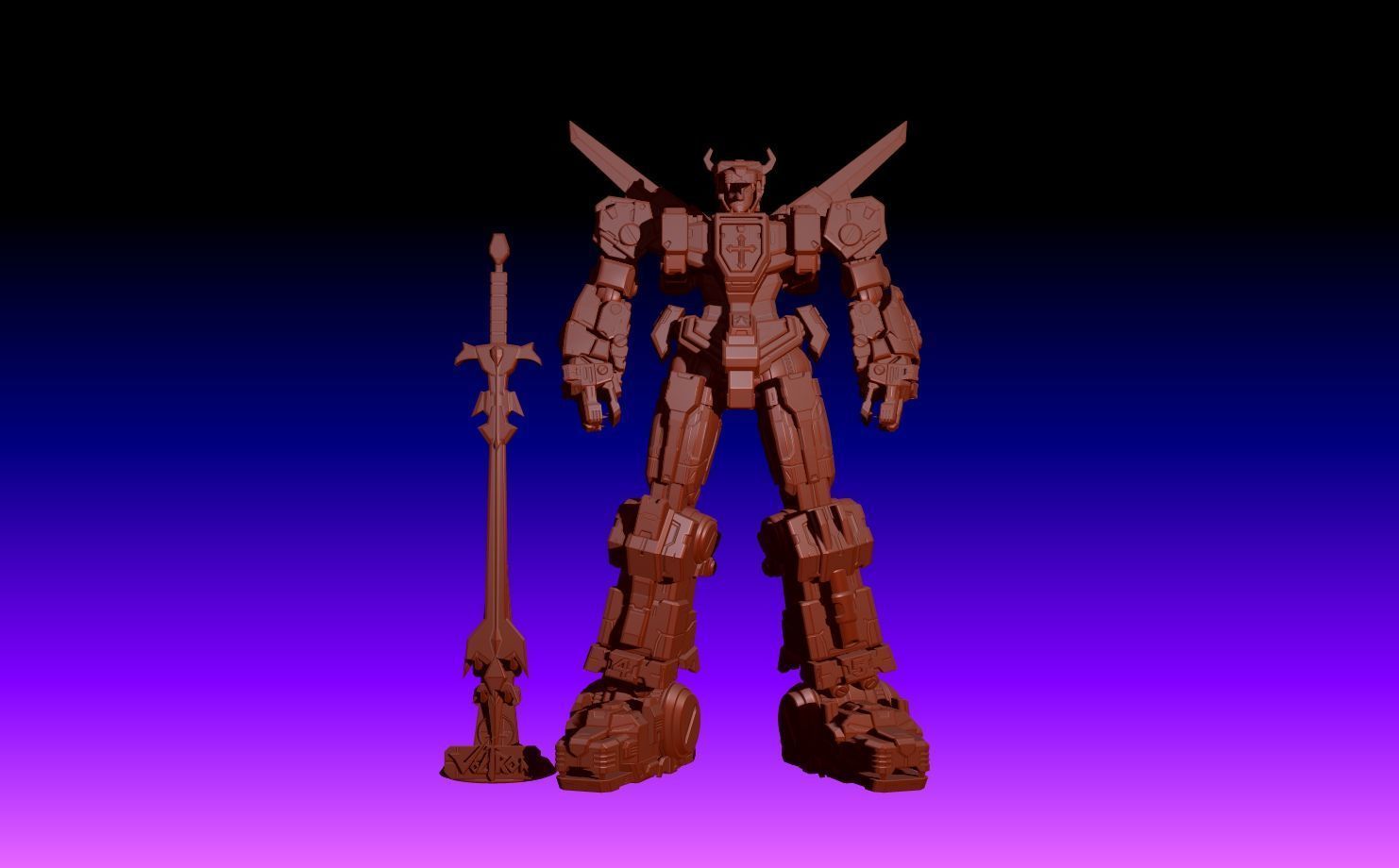 Voltron 3D print model_26