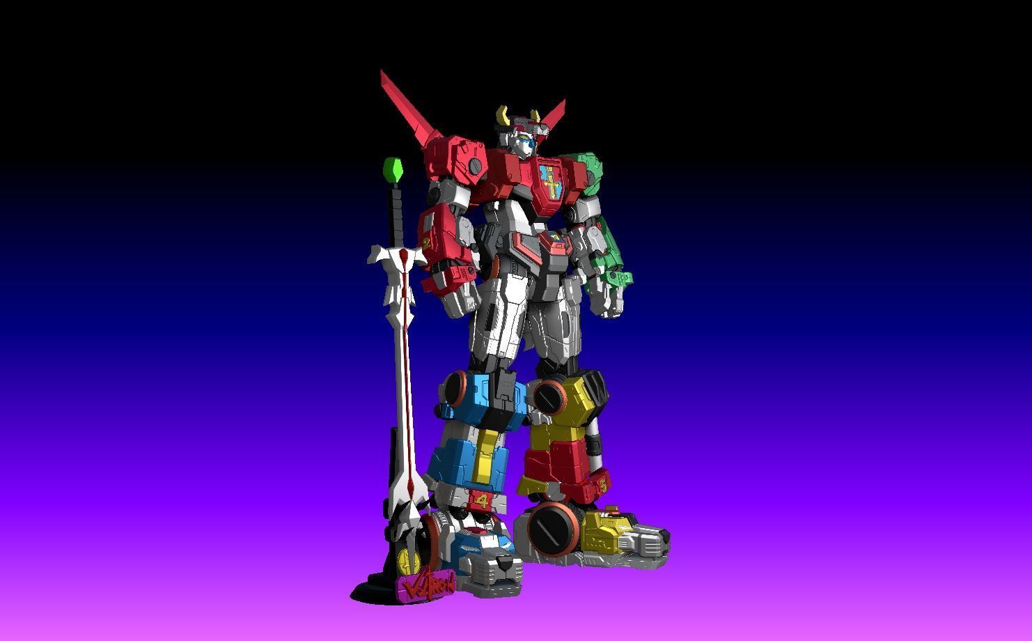 Voltron 3D print model_23