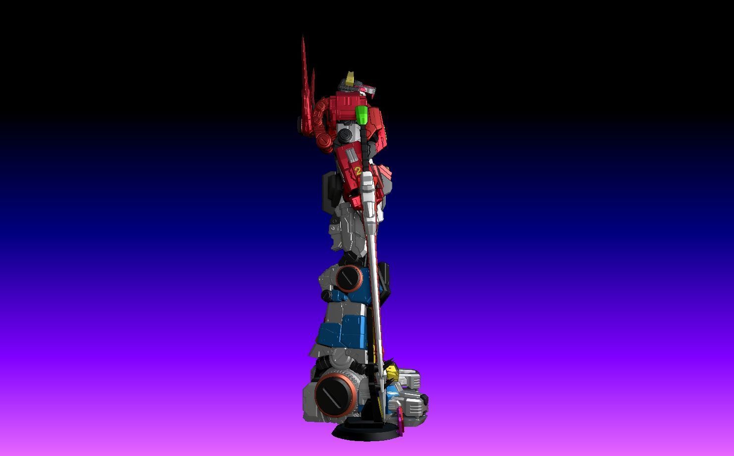 Voltron 3D print model_22
