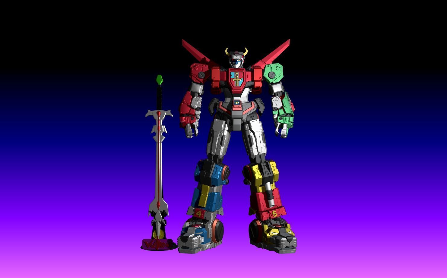 Voltron 3D print model_24