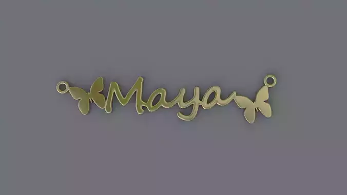 Jewelry Necklace Pendant Maya  3D Print 3D print model